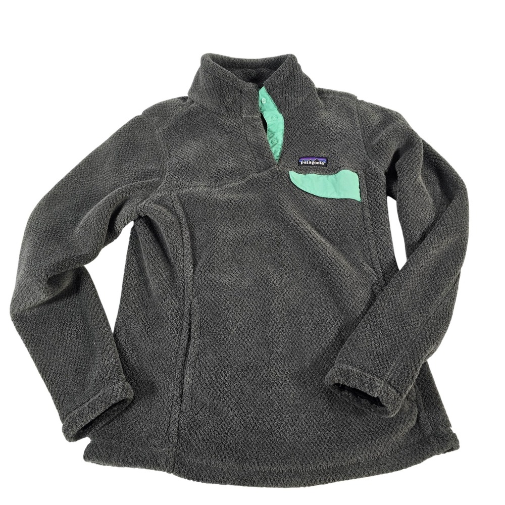 Patagonia Gray Fleece Pullover Snap-T Pocket Women's Size‎ Small